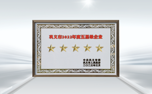 鞏義市2022年度五星級企業